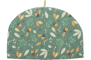 Hemoton Tea Cosy for Teapot Cotton Vintage Flower Printed Decorative Tea Cozy for Tea Pot Cover Insulated Kettle Cover Kitchen Breakfast Warmer Home Office Decor 33X23CM