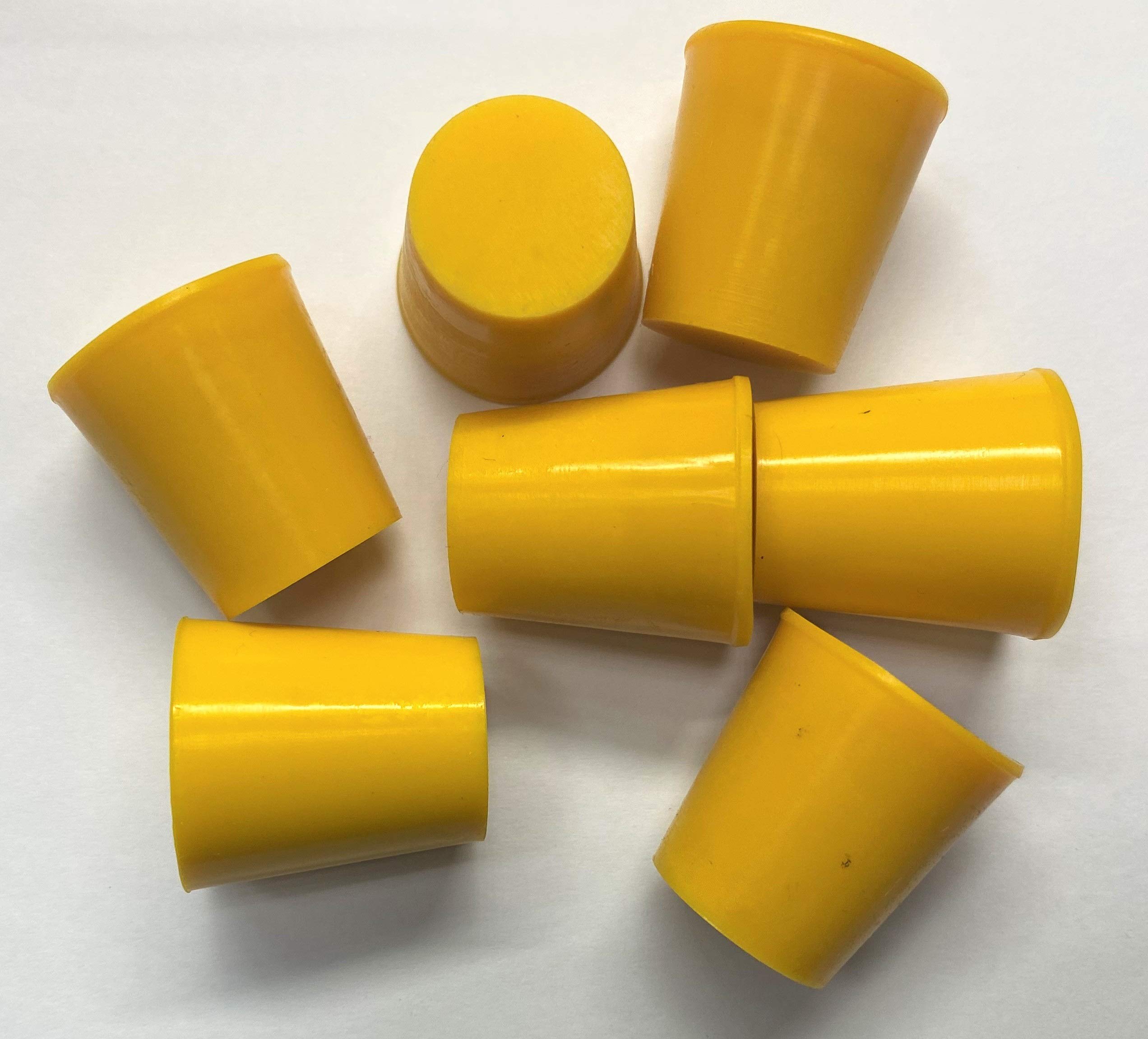 dexierp Protection Force #3 Stopper Plug For 3/4" 13/16" 19-22mm Hole (Pack of 10) tube Bottle Openning 7/8-9 UNC 7/8-14 UNF M22 M24 Thread Nut Paint Masking Reusable Silicone Rubber