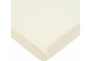 American Baby Company 100% Natural Cotton Value Jersey Knit Fitted Pack N Play Playard Sheet, Ecru, Soft Breathable, for Boys