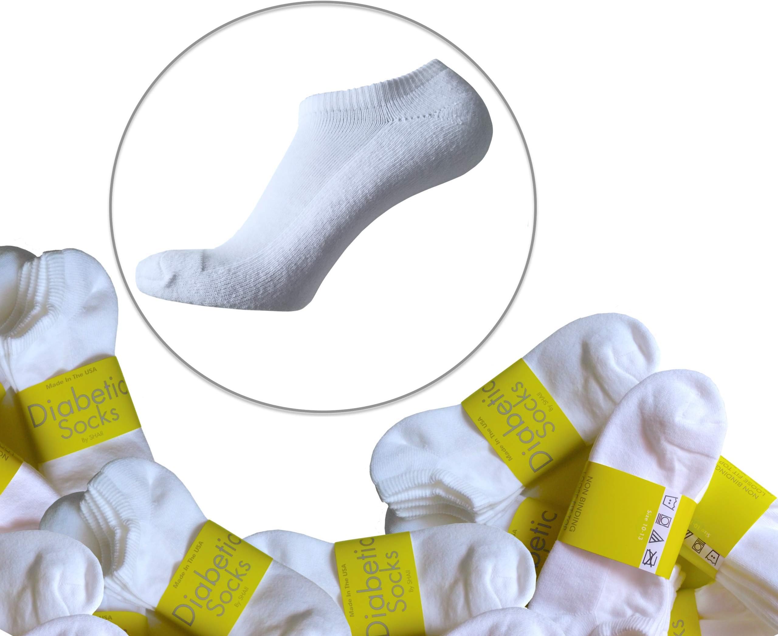 No Show Low Cut Non-Binding Loose Socks for Women (Small White)