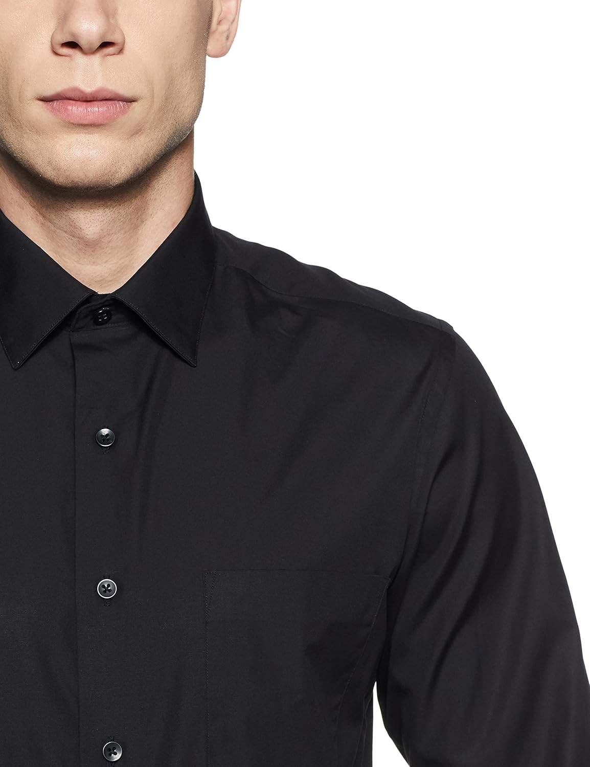 arrow men's plain regular fit formal shirt