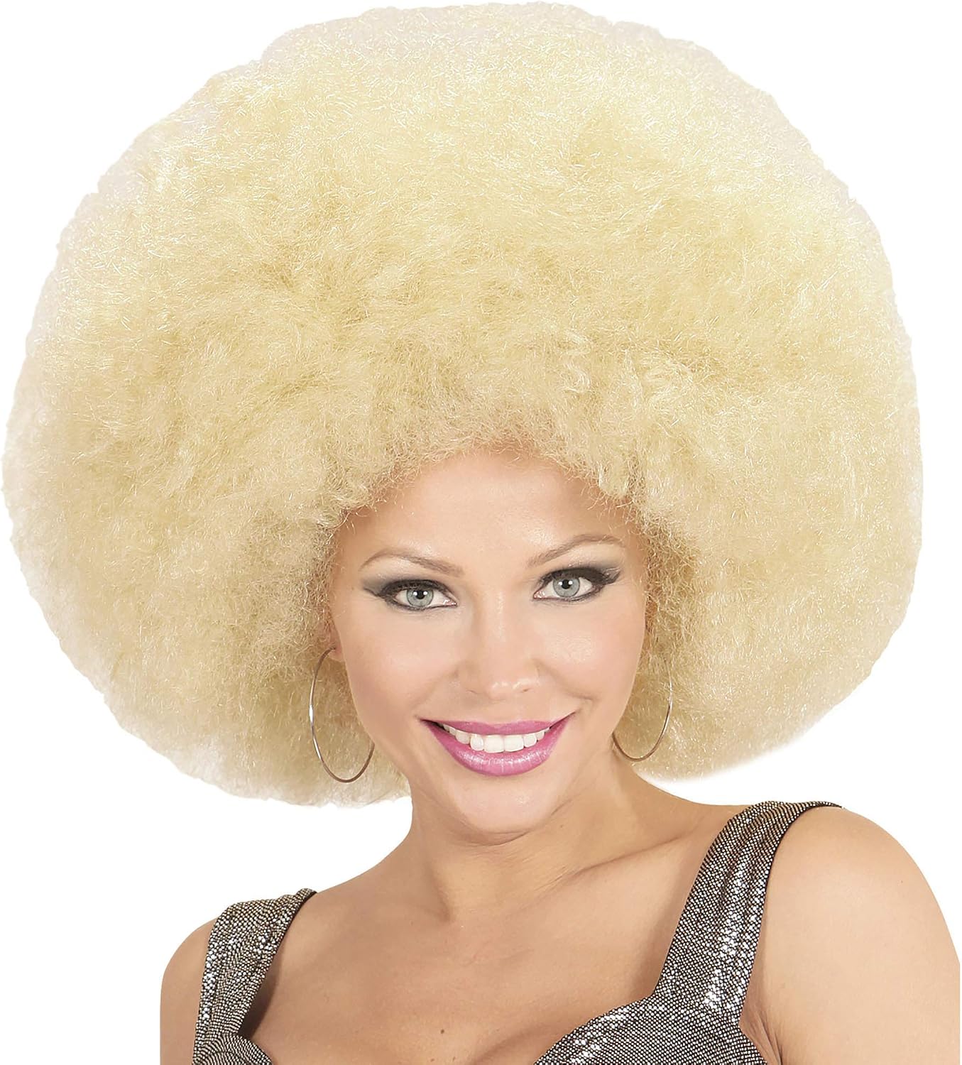 Widmann Afro Wig, One Size, Blond