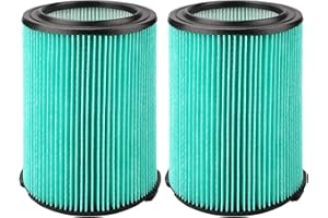 PIGUOAT 2PCS VF6000 5-Layer Replacement Filter for Ridgid 5-20 Gallon Wet Dry Vacuums WD5500 WD0671 WD6425 WD7000 WD1280 WD1851 WD1680 WD1956 RV2400A 1400RV RV2600B, Fit for Husky 6-9 Gallon Vacs