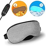 Xpassion ホットアイマスク USB 電熱式ヒーター 疲れ緩和 目もと 温め 睡眠改善 洗える 繰り返し使用 タイマー設定 温度調節 アイス袋付き 温冷両用 日本語説明書付き 耳栓付き ギフト包装