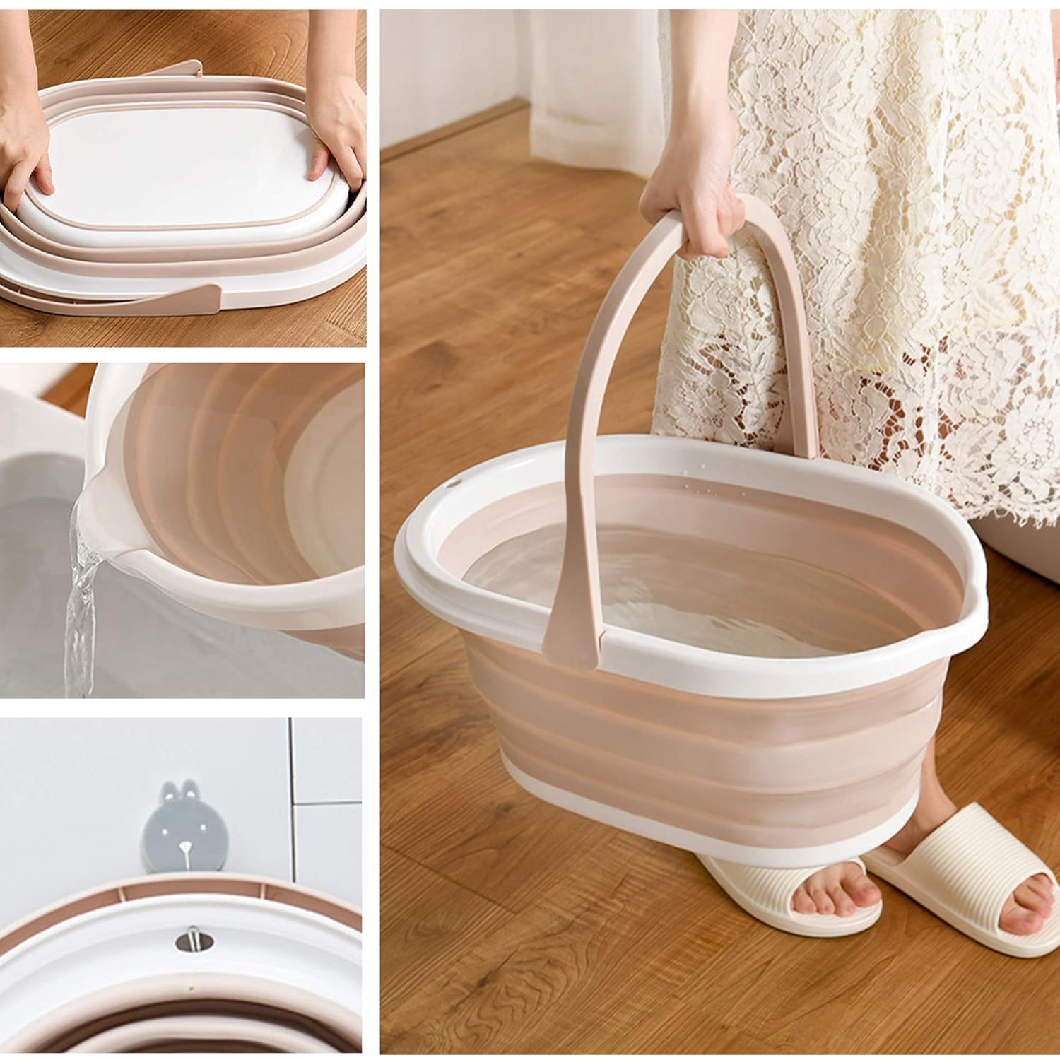 46 x 30,3 x 20,4 cm Plegable e Impermeable Cesta Plegable para la