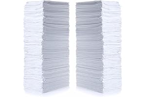 SIMPLI-MAGIC Cotton Shop Towels 14"x12" (145 Pack) – Reusable Cleaning Shop Rags for Automobiles, Industries, Garage and Homes (White)