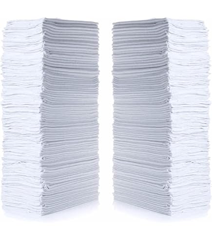 Paño De Limpieza Multiusos SupremePlus | 100% Algodón Blanco Premium | Aprox 46x46 Cm | Reutilizable