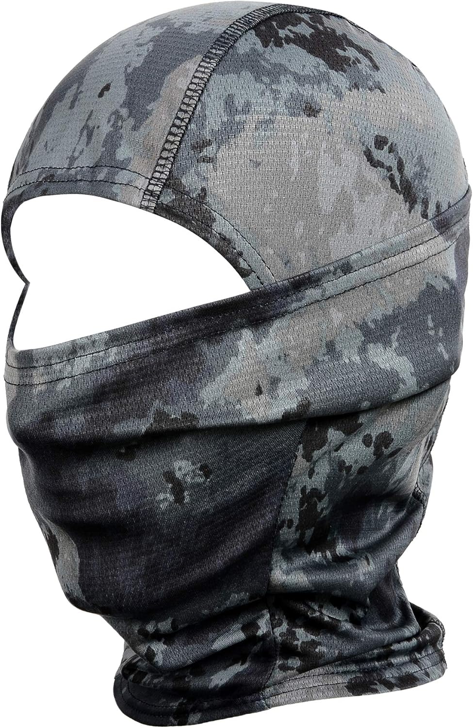 WTACTFUL Camouflage Balaclava Hood Ninja Outdoor Cycling Motorcycle Motorbike Hunting Military Tactical Airsoft Paintball Helmet Liner Gear Wind Dust Sun UV Protection Breathable Full Face Mask SB-01 : Clothing