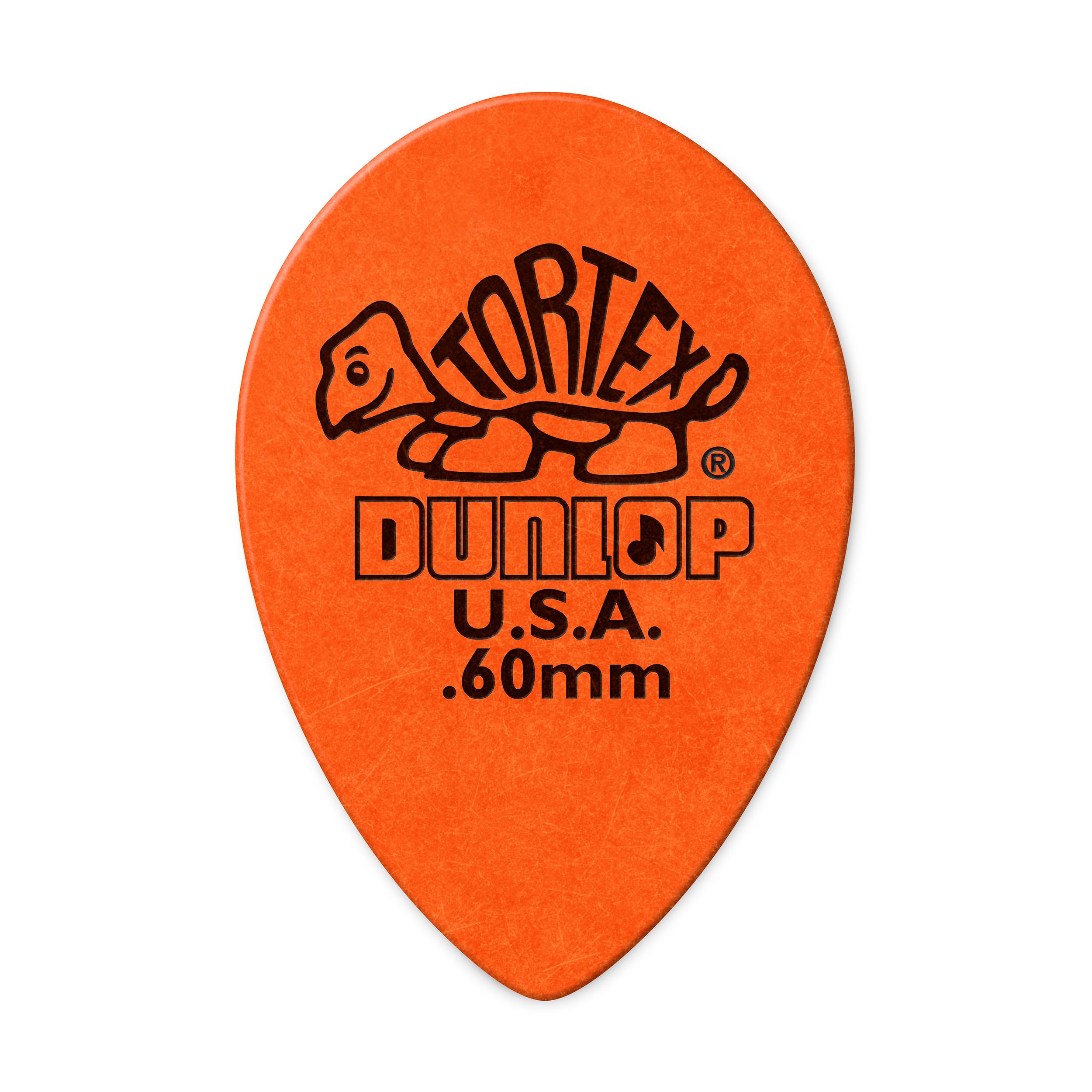 Jim Dunlop 423R.60 Guitar Picks, 0.60 mm, Orange