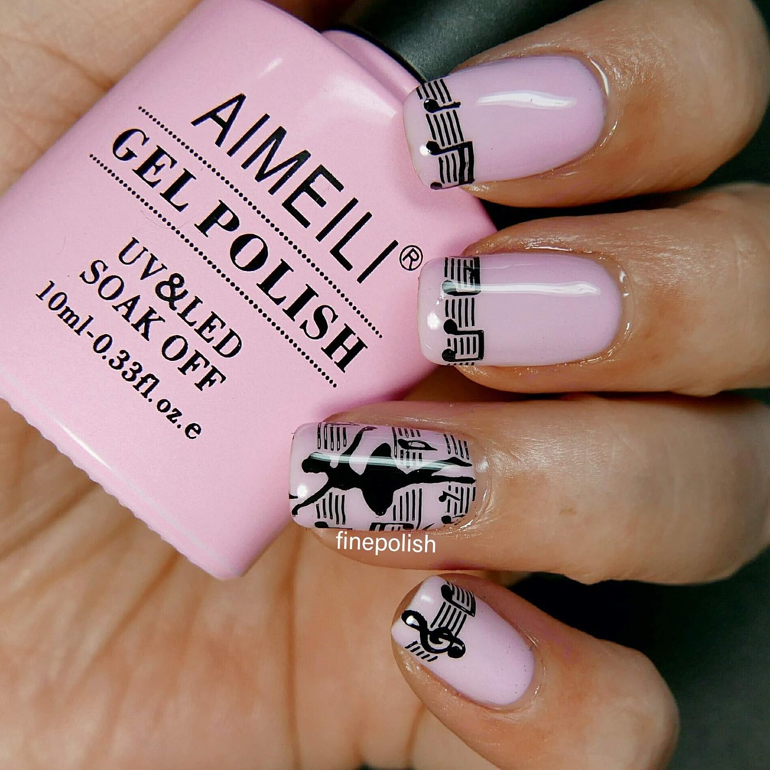 AIMEILI Pink Nail Polish Soak Off UV LED Nude Pink Gel Varnish 10 ml - Cake Pop (019), SW019, 10 ml (Pack of 1) - Image 4