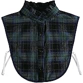 SUZALA Womens Half-Shirt Dickey Collar, Detachable Fake Collars for Dresses Blouse Sweater