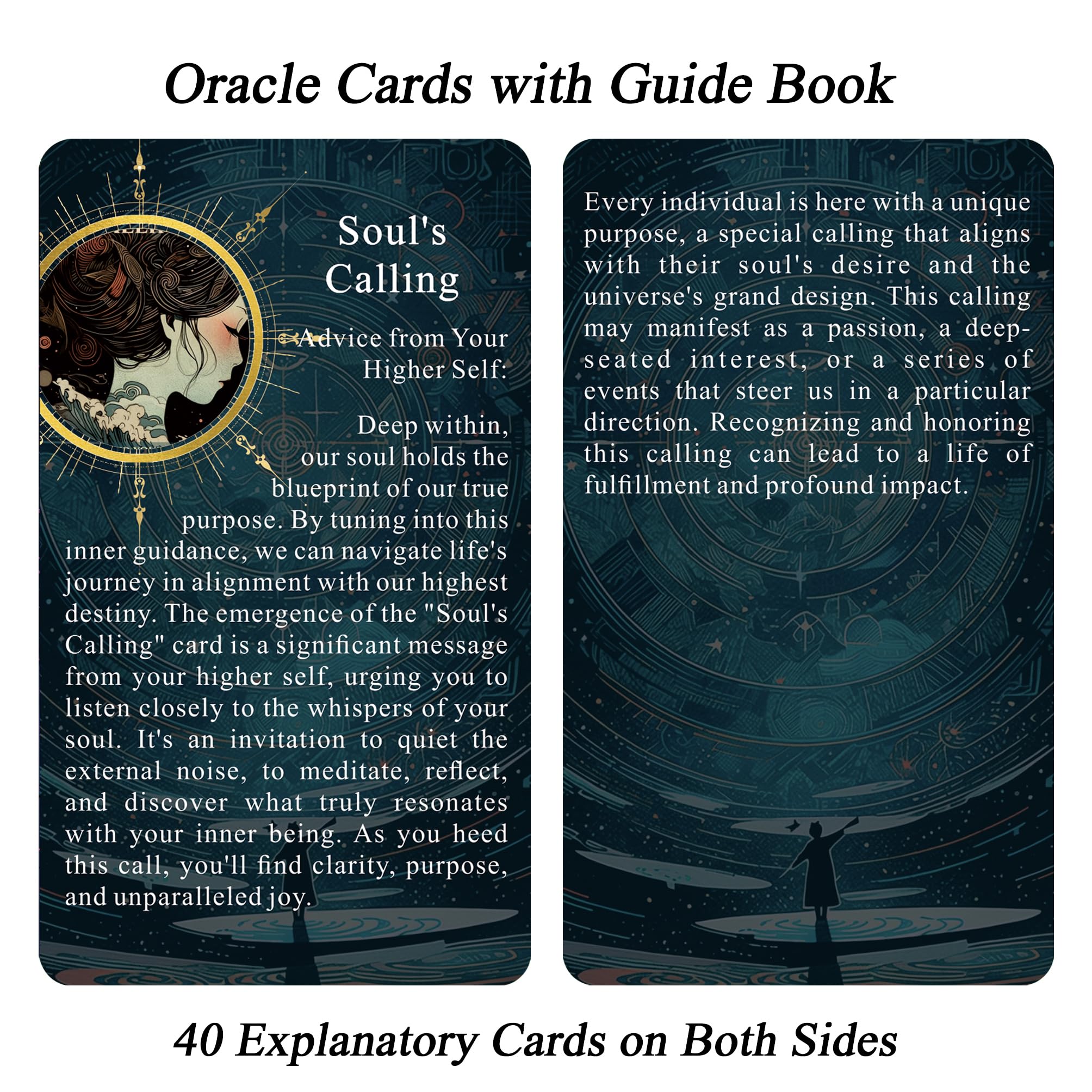Seeds of Stardust Oracle Deck, Cosmic Oracle Cards for Intuition, 80 Tarot Cards for Divine Guidance and Higher Self Messages