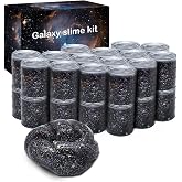 24 Pack Galaxy Star Slime,Party Favor for Kids Girls &amp; Boys,Non Sticky, Stress &amp; Anxiety Relief, Wet, Super Soft Sludge Toy,Birthday Gifts for Kids Girl and Boys, Easter Egg Filling Stuffers