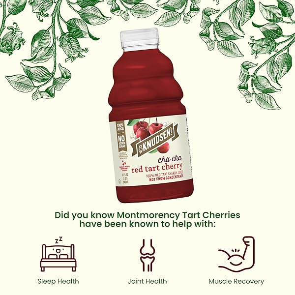 R.W. KNUDSEN CHA CHA RED TART CHERRY JUICE, 32 FL OZ (PACK OF 1)