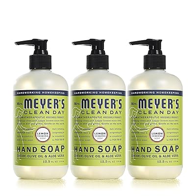 Buy Mrs Meyer S Clean Day Liquid Hand Soap Cruelty Free And Biodegradable Hand Wash Made With Essential Oils Lemon Verbena Scent 12 5 Oz Pack Of 3 Online In Indonesia B00nu9mjys