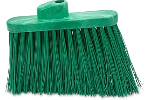 SPARTA Plastic Broom Head, Angled, Un-Flagged for Large Debris Indoor, Outdoor, Home, Restaurant, Lobby, Office, 12 Inches, G