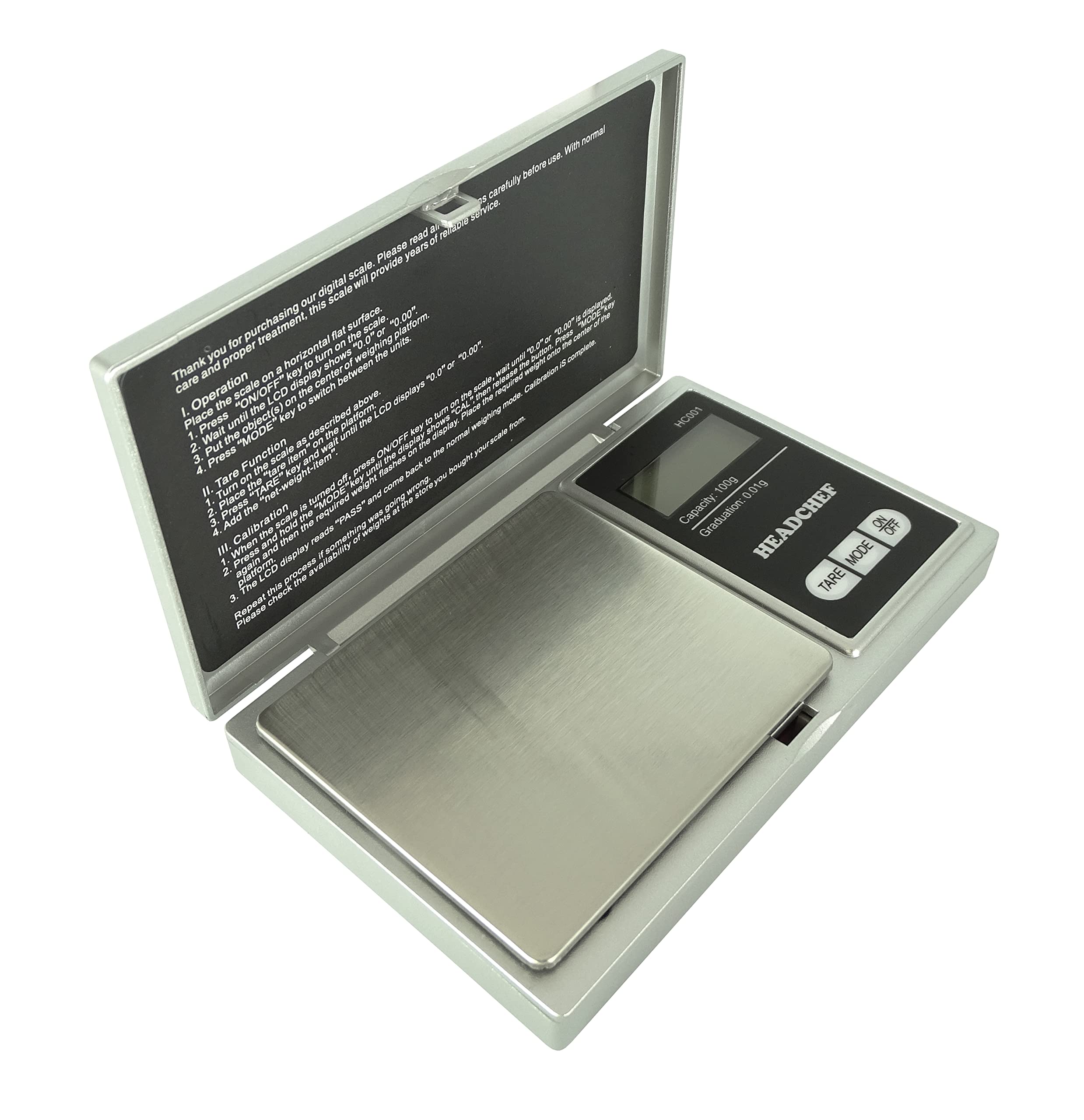 Headchef HC001 Scale 100 g, Black
