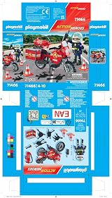 Playmobil 71466 Action Heroes Motorcycle Oil Spill Incident 21 pcs view 9