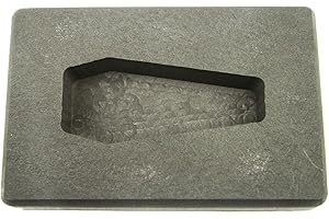 MAKE YOUR OWN GOLD BARS 2 oz Coffin/Casket Shape Gold High Density Graphite Mold 1 oz Silver Bar-Made in The USA