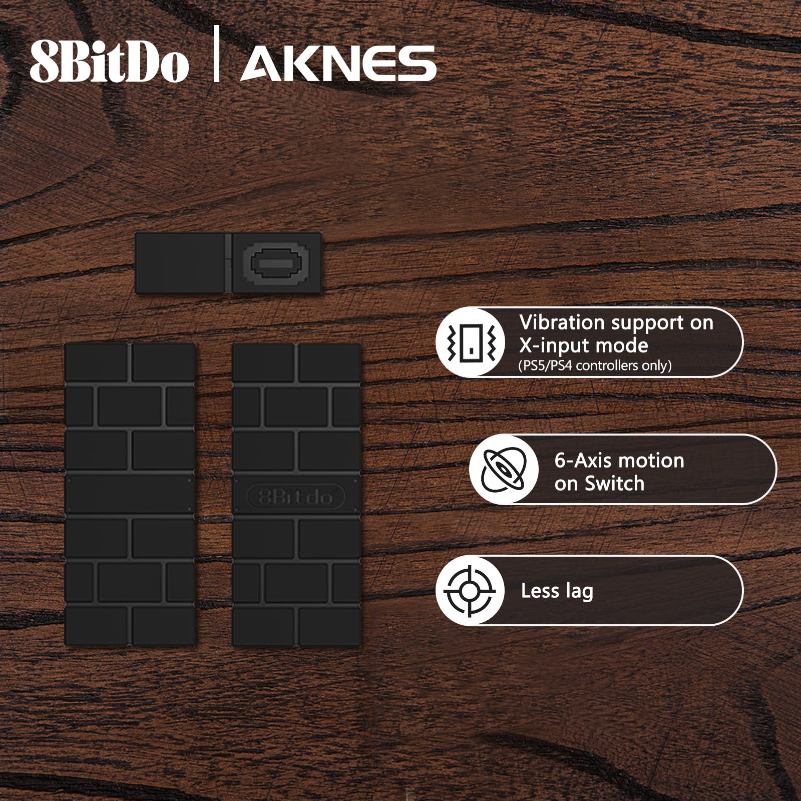 8BitDo USB Wireless Controller Adapter 2 Converter Dongle for Switch 2/Switch/Switch OLED,Steam Deck,Windowsi,macOS,PS5/PS4/PS3 Controller,Xbox Series X/S,Xbox One Bluetooth Controller OTG Cable