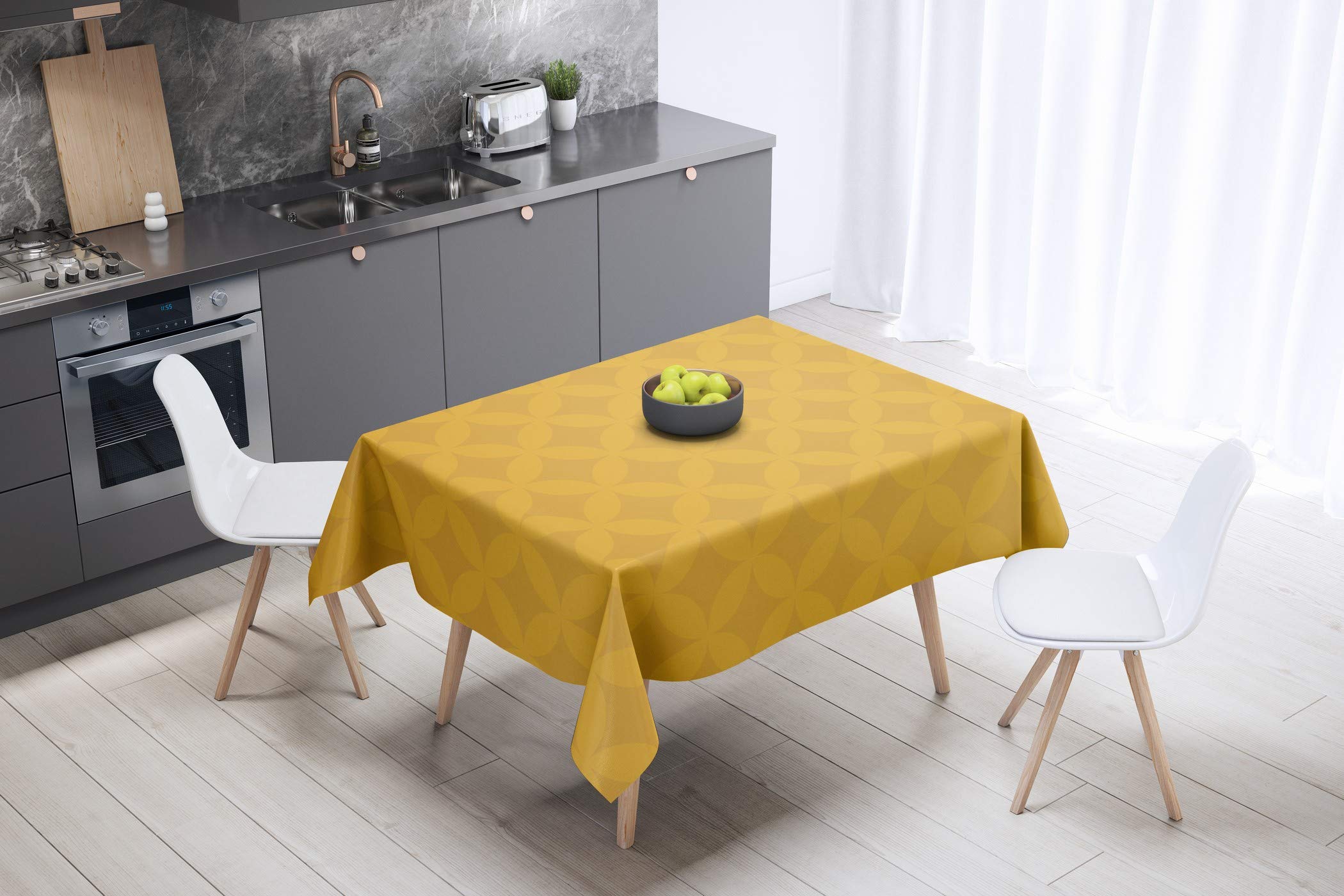 Bonamaison Kitchen Decoration, Tablecloth, 140cm x 140cm - Designed and Manufactured in Turkey