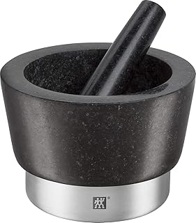 Zwilling Spices Mörser mit Stößel, Ø 11 cm, Granit, Schwarz