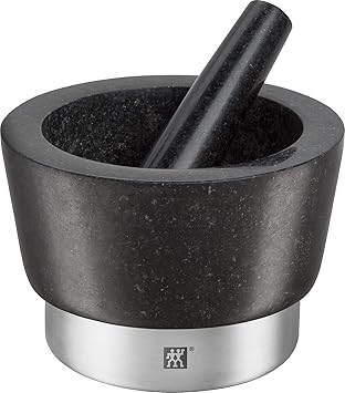 Zwilling Spices Mörser mit Stößel, Ø 11 cm, Granit, Schwarz 15 cm
