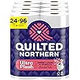 Quilted Northern Ultra Plush Toilet Paper with Sweet Lilac & Vanilla Scented Tube, 24 Mega Rolls = 96 Regular Rolls (Packaging May Vary) White