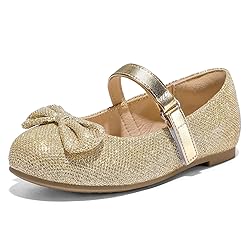 K KomForme Girl's Ballet Flats Non-Slip Soft Mary