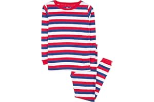 Leveret Kids Pajamas Boys & Girls Solid Colors 2 Piece Pajama Set 100% Cotton (Size 2-14 Years)