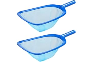 2 Pack Pool Skimmer Net, Pool Nets for Cleaning, Swimming Pool Leaf Skimmer Net with Reinforced Frame, Ultra Fine Mesh Nettin
