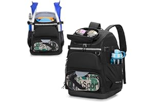 GOBUROS Swim Backpack with Separate Shoe Space, Swim Gear Bag for Swimming Pool, Beach, Swimming Athlete Sports Backpack for Men and Women, Black