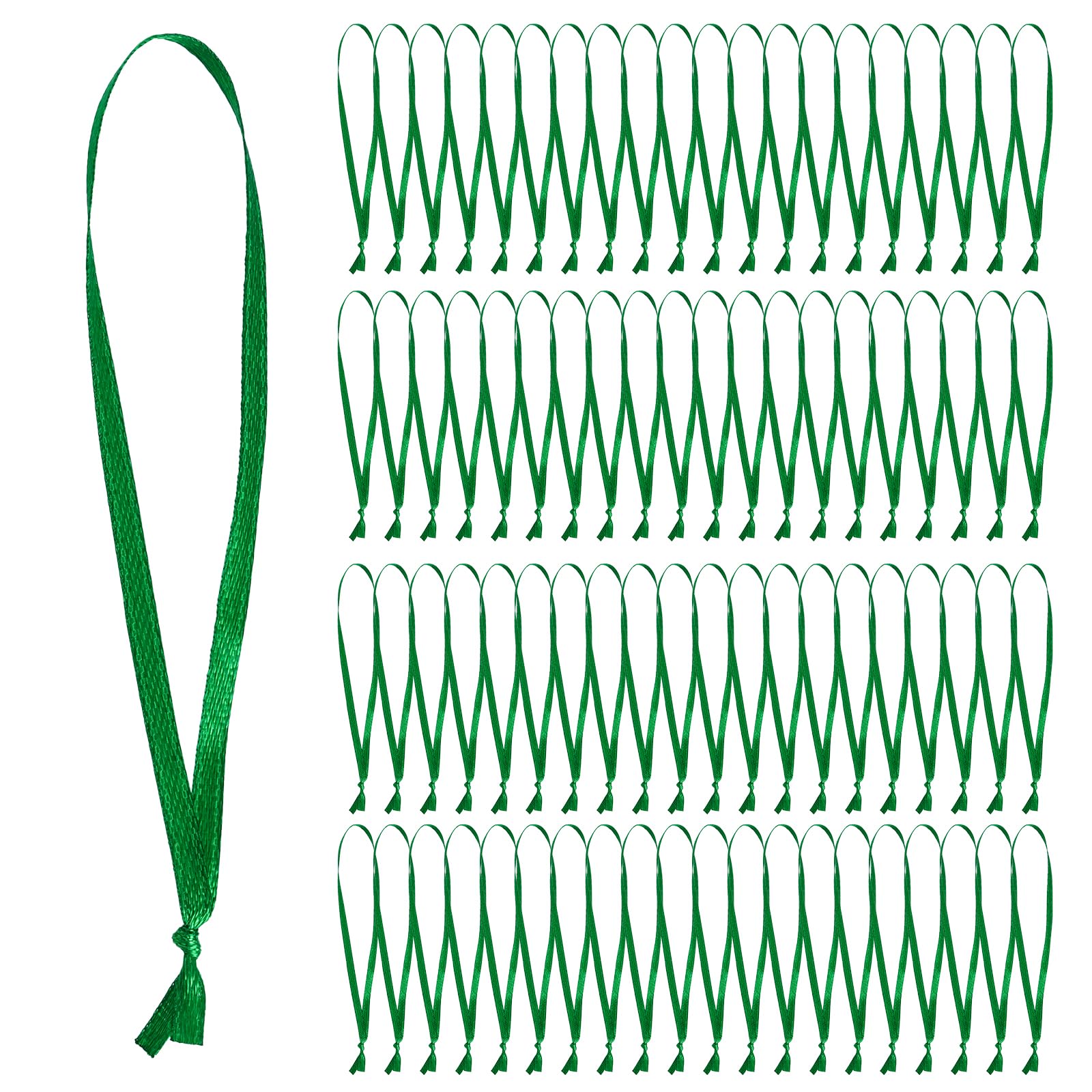 Photo 1 of ** FACTORY SEALED**100 Pcs Christmas Ornament Ribbon Hangers, Thin Hand Tied Ornament Ribbon Loops