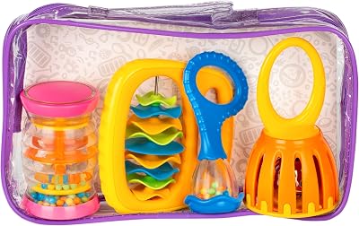Halilit Baby Band Musical Instrument Gift Set 4pc Sensory Toy 6 Month+