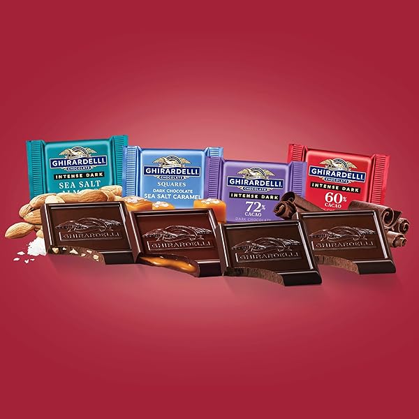 GHIRARDELLI DARK ASSORTED SQUARES BAG, X-LARGE, 14.86 OUNCE