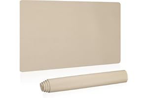 PATIKIL Large Desk Mat, 24"x13" Non-Slip Waterproof PU Leather Large Desk Pad Large Desktop Protector Cover Dual Sided Desk P