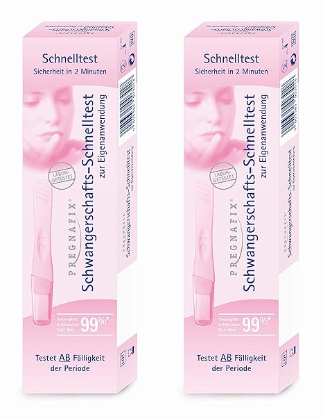 Pregnafix Schwangerschafts-Schnelltest - Neue Generation (2 Stück)