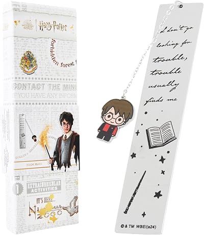 Harry Potter Metal Bookmark Gift Box with Hanging Charm Official Merchandise