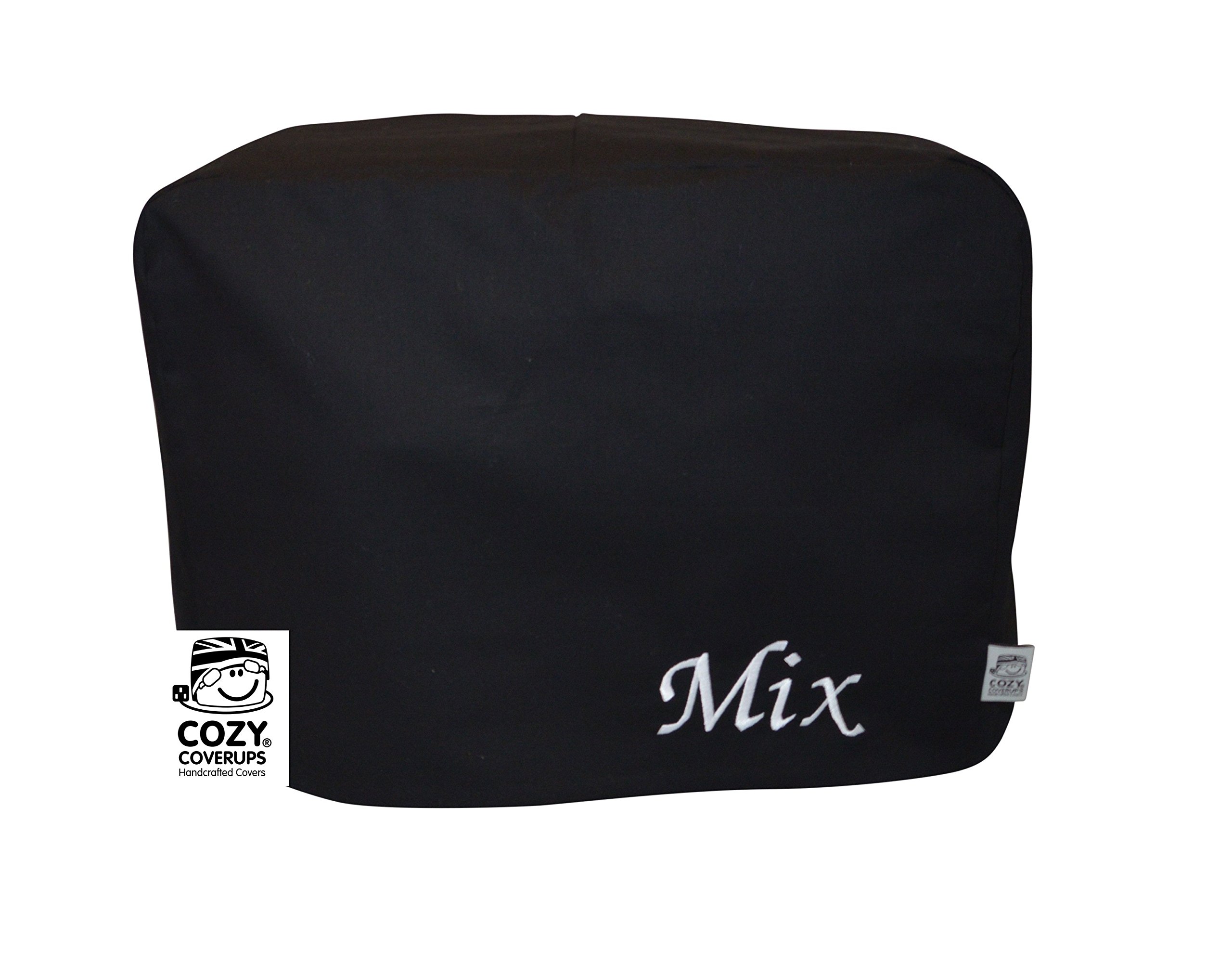 Cozycoverup® Dust Cover for Kenwood Food Mixer in Black 'Mix' Embroidered  (Chef Titanium/Chef Elite/A901 KVC7300S KVC7303S KVC5100S)