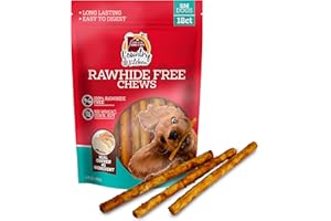 Country Kitchen Rawhide Free Dog Chews, Made with Real Chicken, for Small Sized Dogs, 18 Count