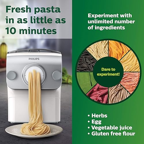 Philips Automatic Pasta Noodle Maker with Interchangeable Pasta