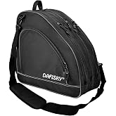 DAFISKY Skate Bag for Ice, Inline, Roller Skates for Youth Adults | Multi-Pockets, Dedicated Skate Storage, Spacious Compartment, Adjustable Padded Strap, Tear-resistant, Suit for Men and Women