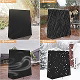 Dokon Table Tennis Table Cover Waterproof Windproof 165x70x185cm Black view 3