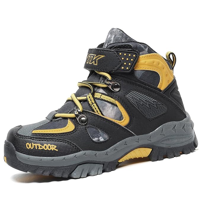 ASHION Trekking Wanderschuhe Mid Wanderstiefel Winterschuhe Jungen Stiefel Unisex-Kinder