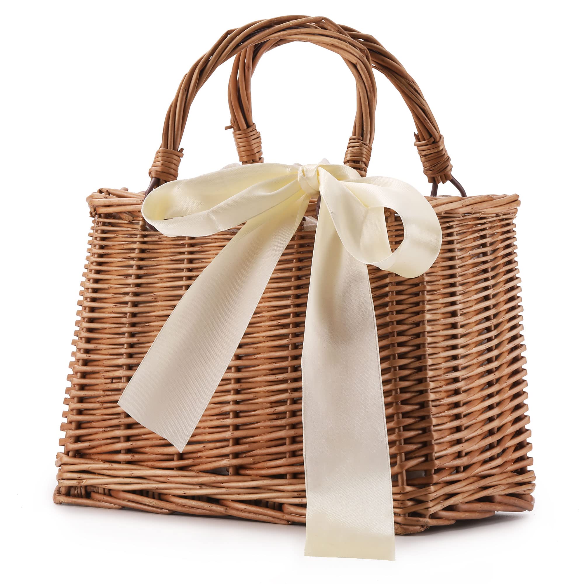 Photo 1 of Straw Beach Bags For Women Summer Clutch Rattan Woven Wicker Purse Crochet Tote