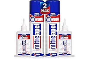MITREAPEL CA Glue with Activator (2x4.5 oz-2x16.9 floz)Instant Bond Professional Cyanoacrylate Adhesive and Super Glue Accelerator for Woodworking ,Ceramic, 3D Printing,Glass, DIY&Craft,Plastic,Repair