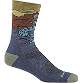 Darn Tough Vermont Men's Micro-Crew Hiking Socks, Chasing Waterfalls, Lightweight Cushioned Crew Socks for Men (Style 5020)