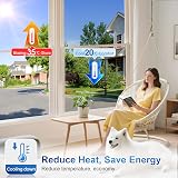 Lifetree One Way Window Film Privacy Heat Reflective 45x400cm Silver view 4