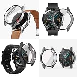 sciuU 2PK TPU Case for Huawei Watch GT 2 46mm 2019 Screen Protector Soft Cover view 7