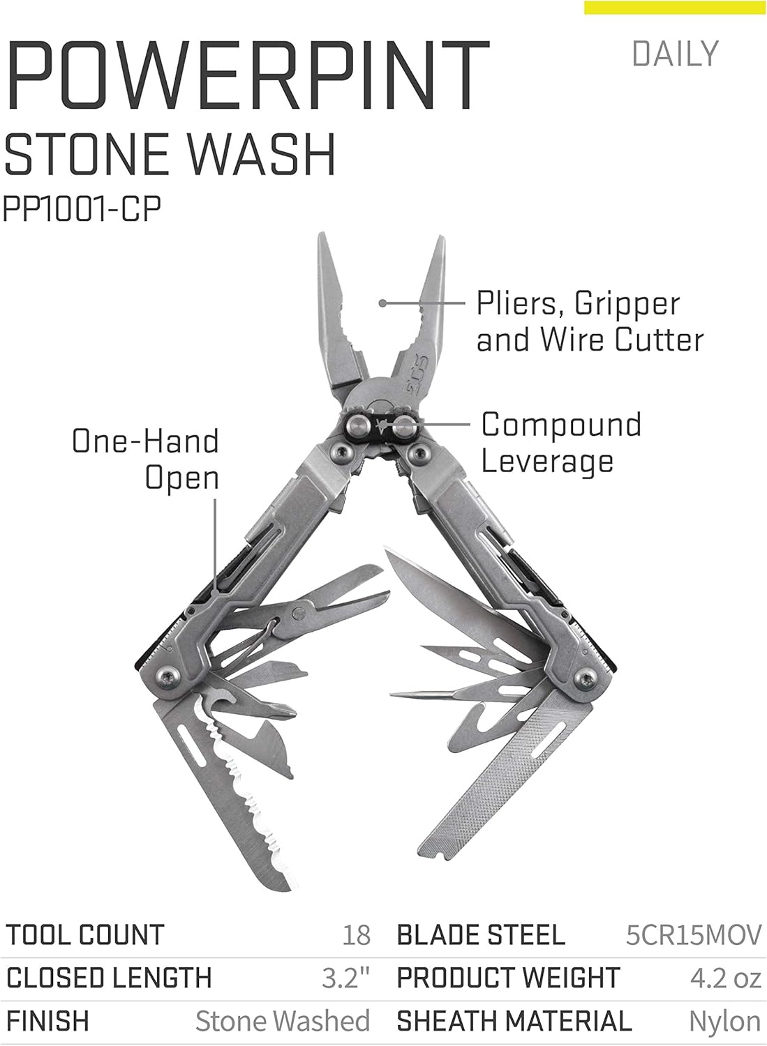 安いそれに目立つ ネコポス便対応 名入れ可能 Pp1001 Cp Sog Powerpint Multi Tool マルチツールノーズプライヤー ポケットナイフ ステンレス製ハンドルツール 非常用ツール 安全ツール Safety Tool 名入れご希望の場合はオプション選択必要です 激安単価で